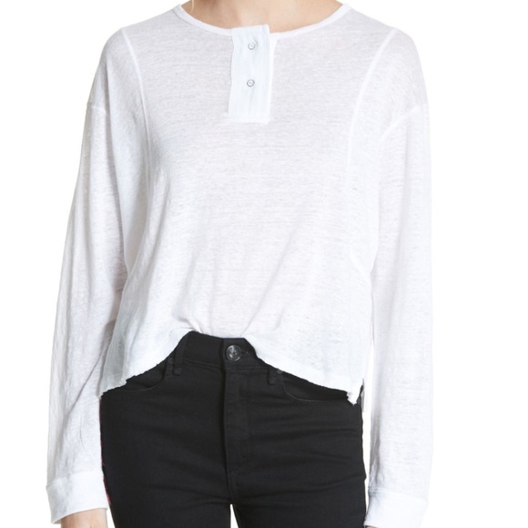rag & bone Tops - rag & bone Lottie Henley Long Sleeve Tee